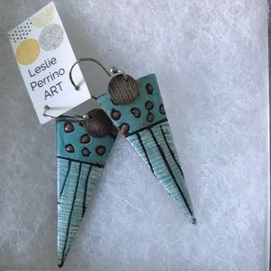 Handmade earrings with tribal look!